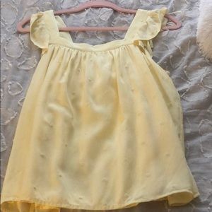 Yellow babydoll top